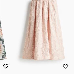 H&M studio sold out Elegant Lace A-Line Skirt - Soft Pink